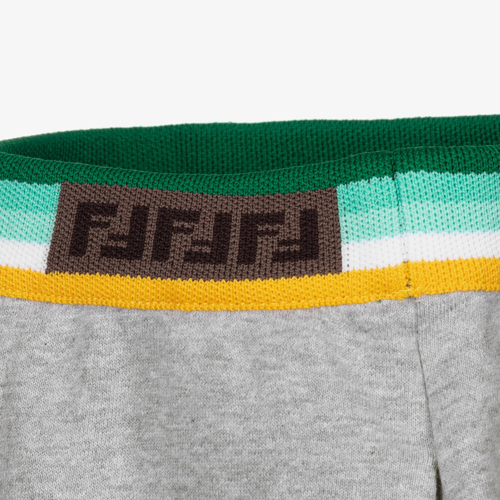 Fendi-Серые шорты из джерси для мальчиков | Childrensalon Outlet