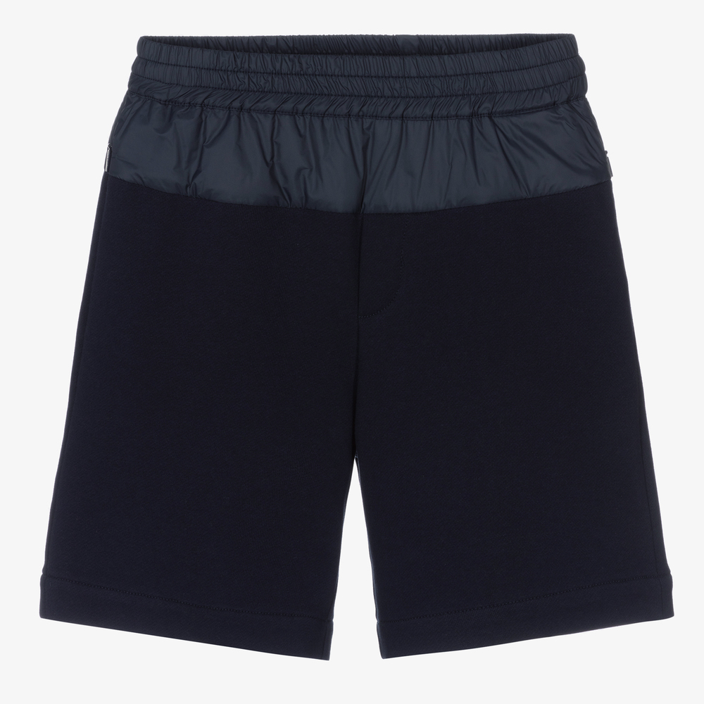Fendi - Boys Navy Blue Jersey Shorts | Childrensalon