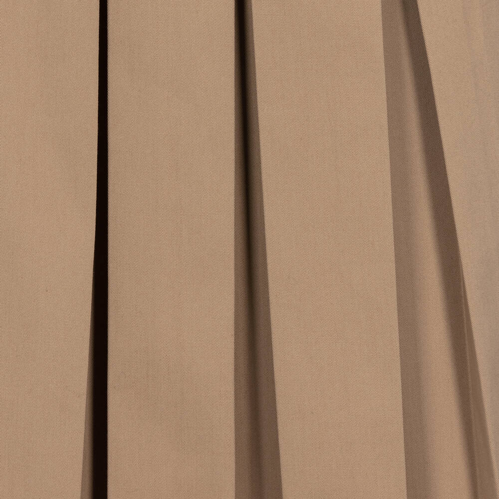 Fendi-Girls Beige Cotton FF Baguette Dress | Childrensalon Outlet