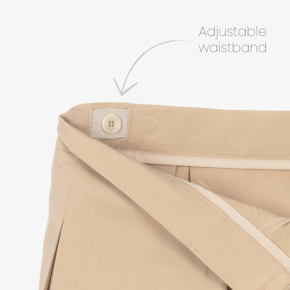 Fendi-تنورة بيج من القطن الفاخر للبنات | Childrensalon Outlet