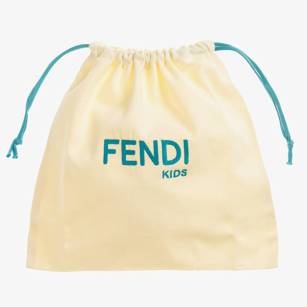 Fendi Girls Beige Leather Ballerinas Childrensalon Outlet
