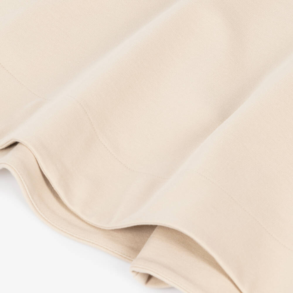 Fendi-Girls Beige Ruffle Milano Dress | Childrensalon Outlet