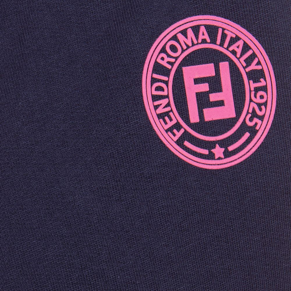 Fendi Special Edition Girls Cotton FF Logo Joggers