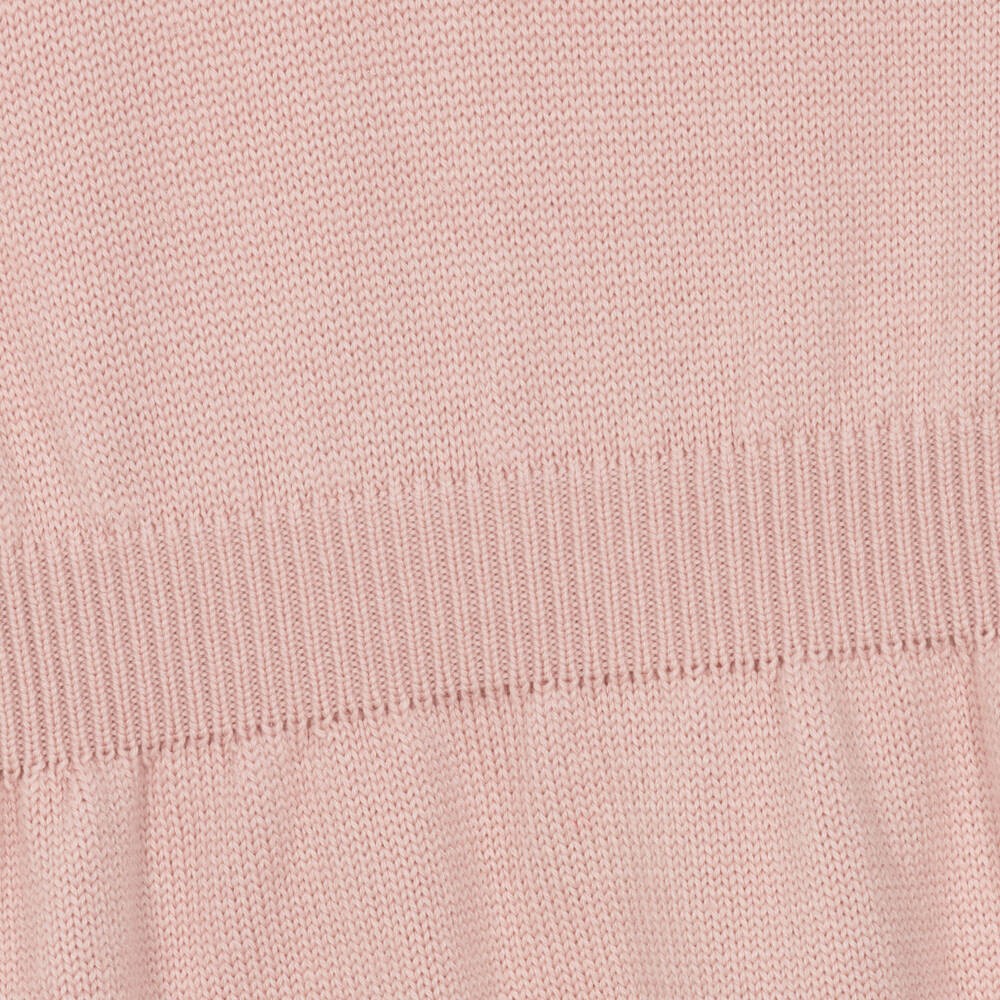 Fendi-Girls Dusky Pink Wool Sweater Dress | Childrensalon Outlet