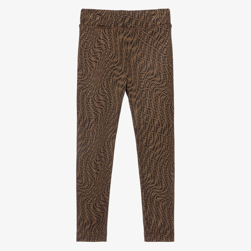 Fendi - Braune Leggings für Mädchen | Childrensalon