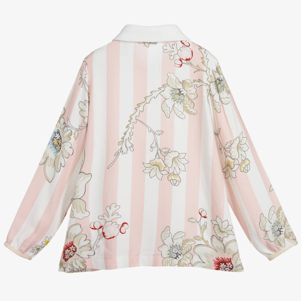 Fendi - Girls Floral Collar Blouse | Childrensalon Outlet