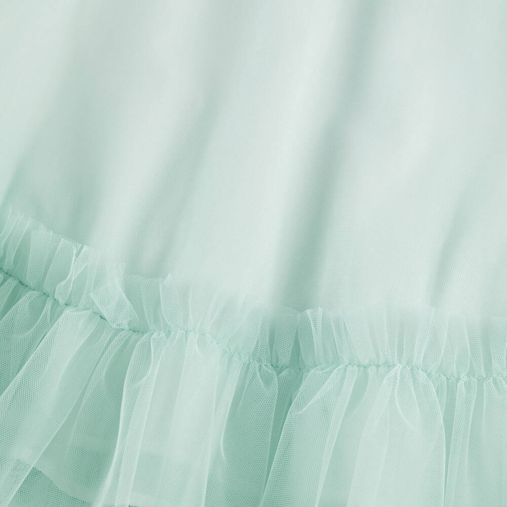 Fendi-Платье из мятного тюля для девочек | Childrensalon Outlet