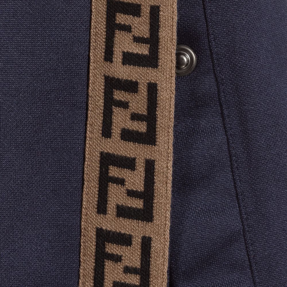 Fendi-Girls Navy Blue Trousers | Childrensalon Outlet