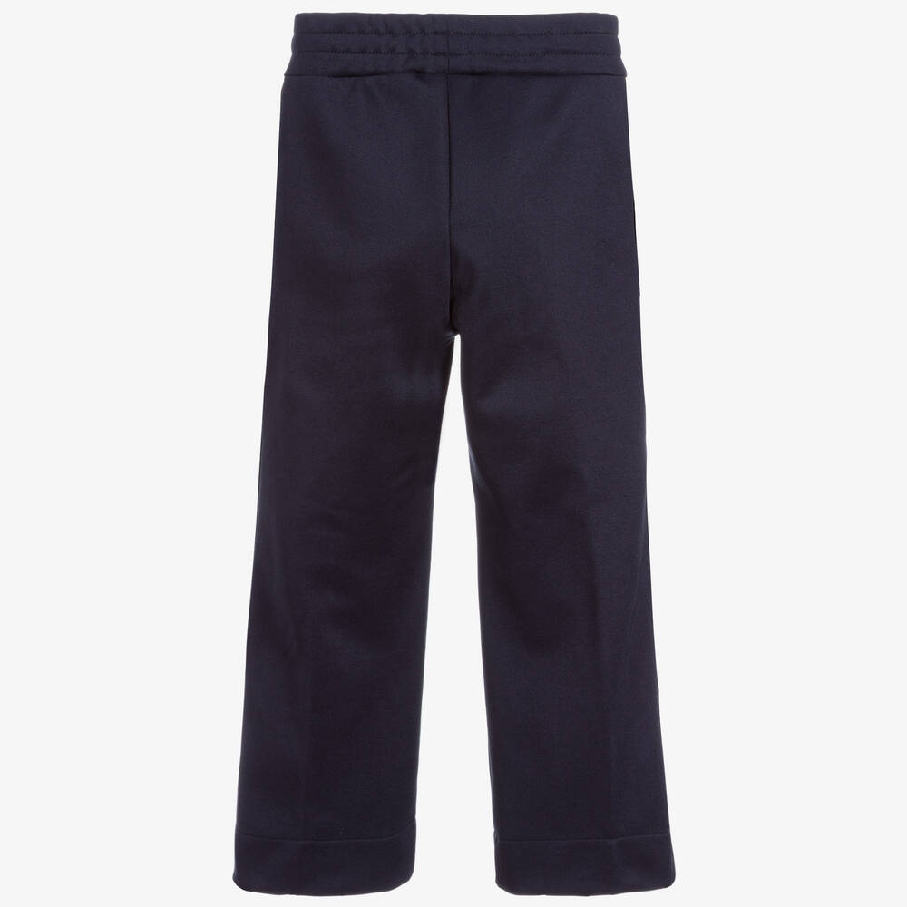 Fendi-Girls Navy Blue Trousers | Childrensalon Outlet