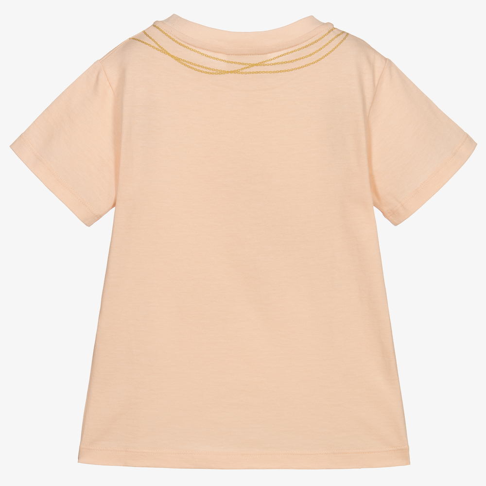 Fendi - Girls Pink Cotton Bag T-Shirt | Childrensalon Outlet
