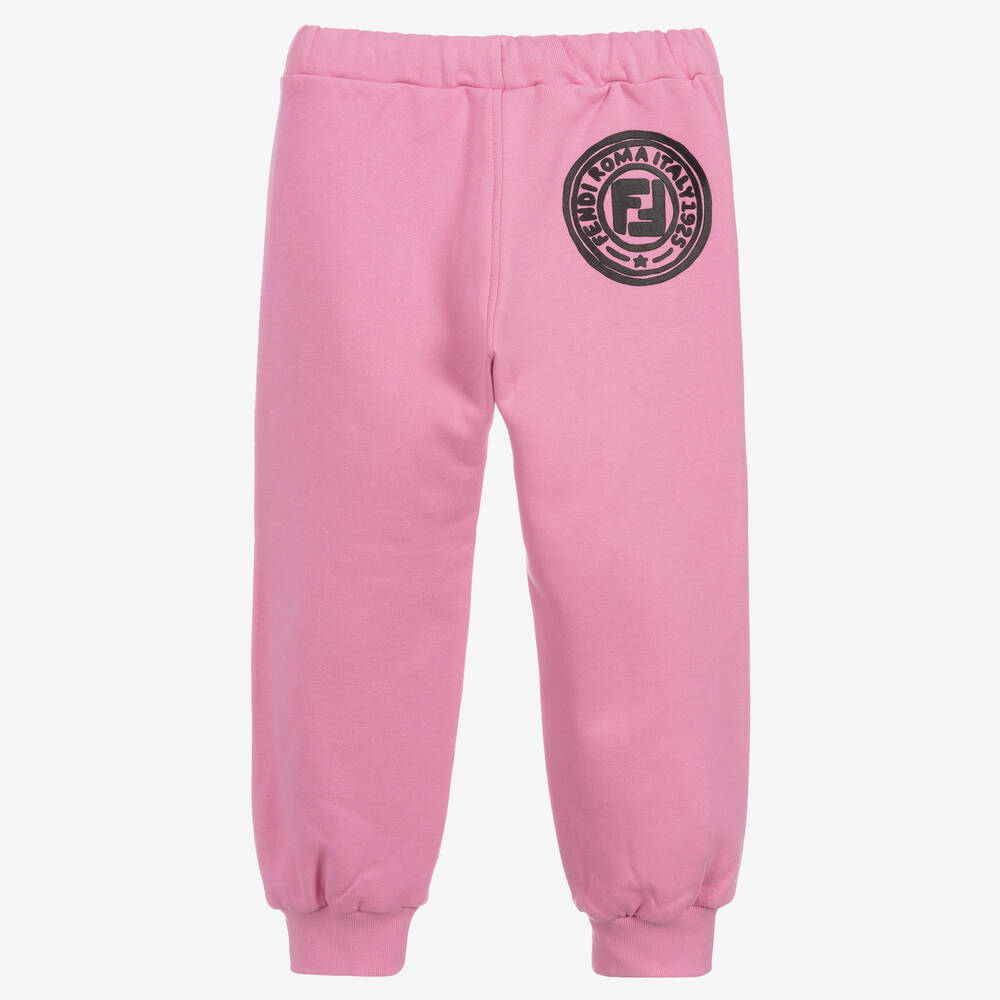 Fendi-جوغرز قطن لون زهري للبنات | Childrensalon Outlet