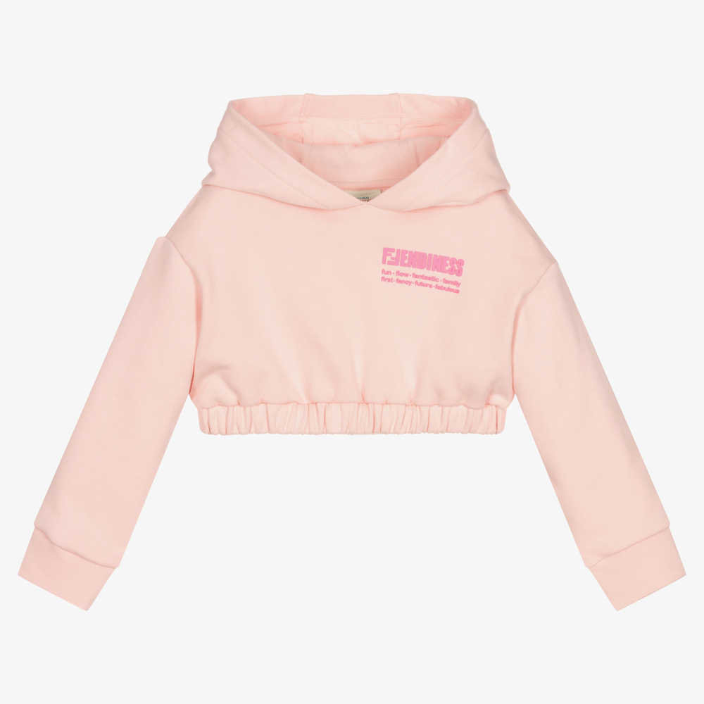Pink cropped hoodie online