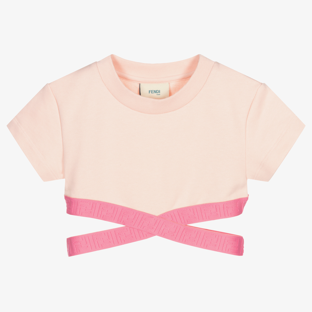 Pink fendi t shirt new arrivals