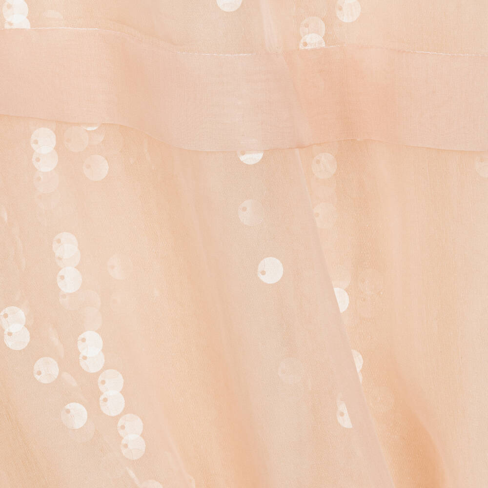 Fendi-Girls Pink Organza & Sequin Dress | Childrensalon Outlet