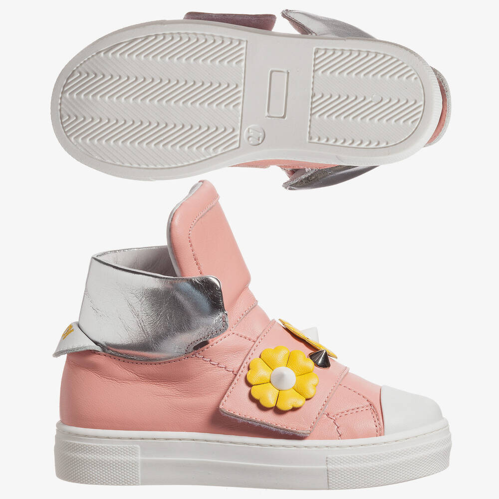 Fendi-Girls Pink Piro-Chan Trainers | Childrensalon Outlet