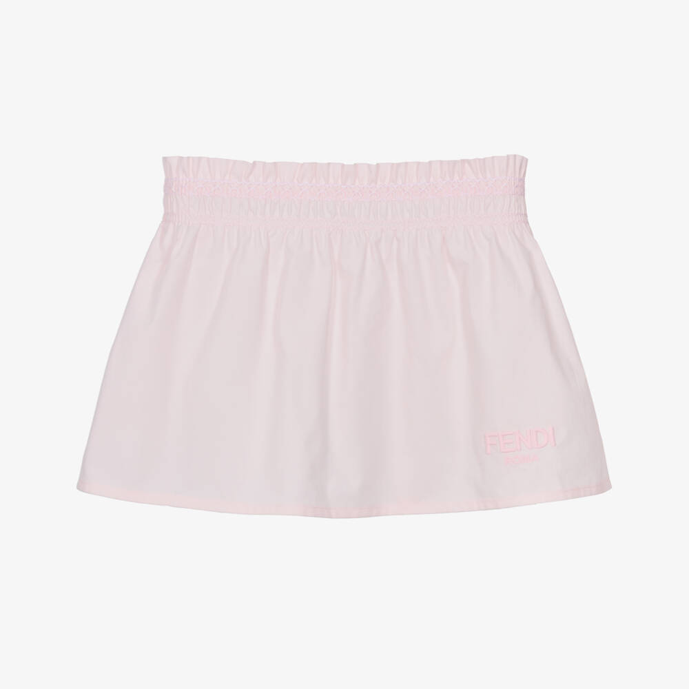 Fendi-تنورة وردية ناعمة للبنات | Childrensalon Outlet
