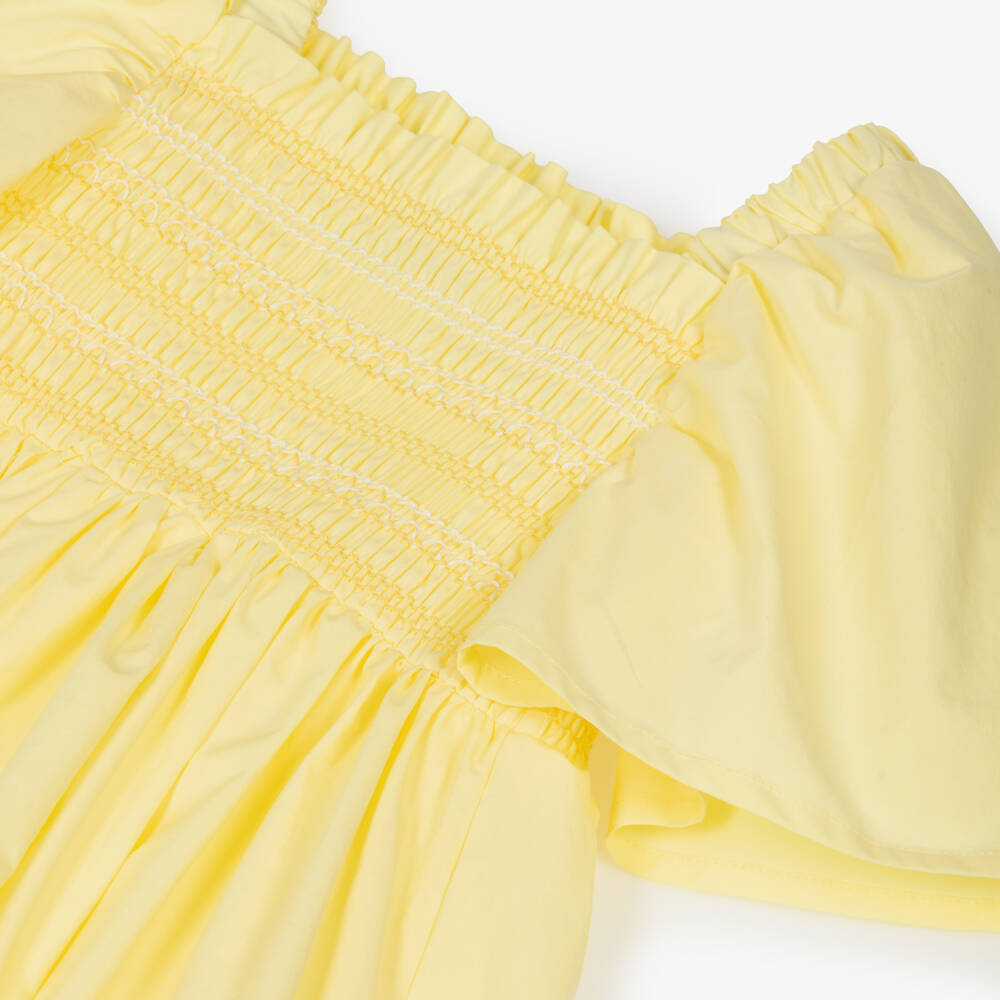 Fendi-Платье из хлопка с вышивкой для девочек | Childrensalon Outlet