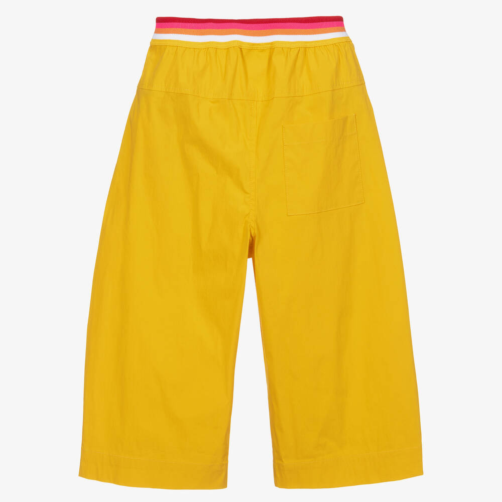 Fendi-Желтые широкие брюки для девочек | Childrensalon Outlet