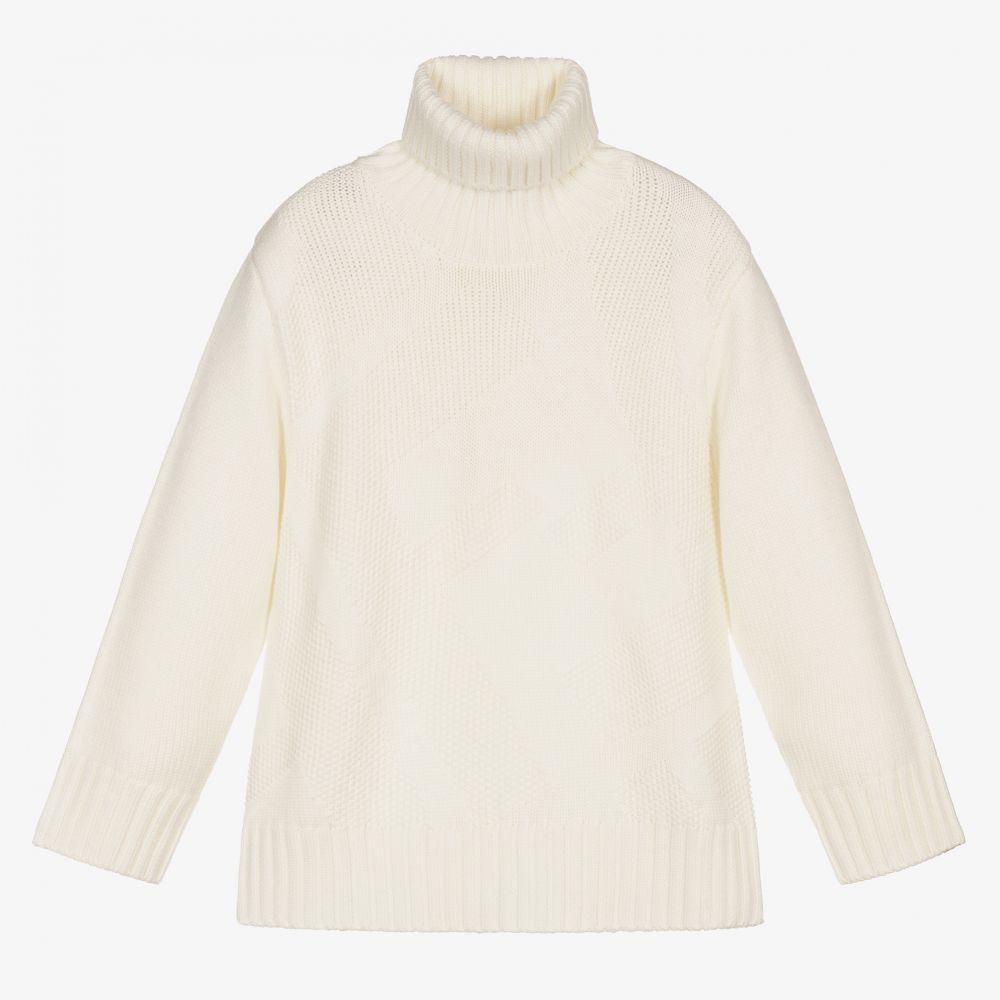 Ivory roll hot sale neck jumper