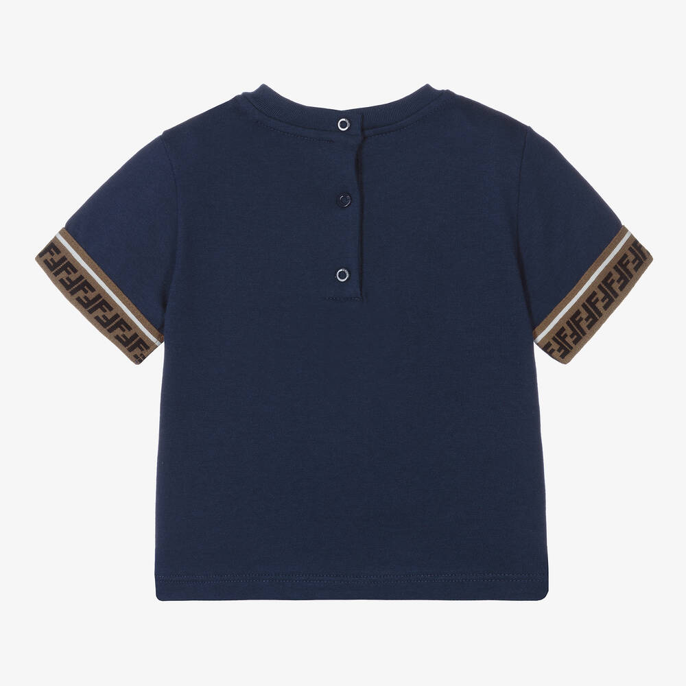 Navy fendi t shirt store