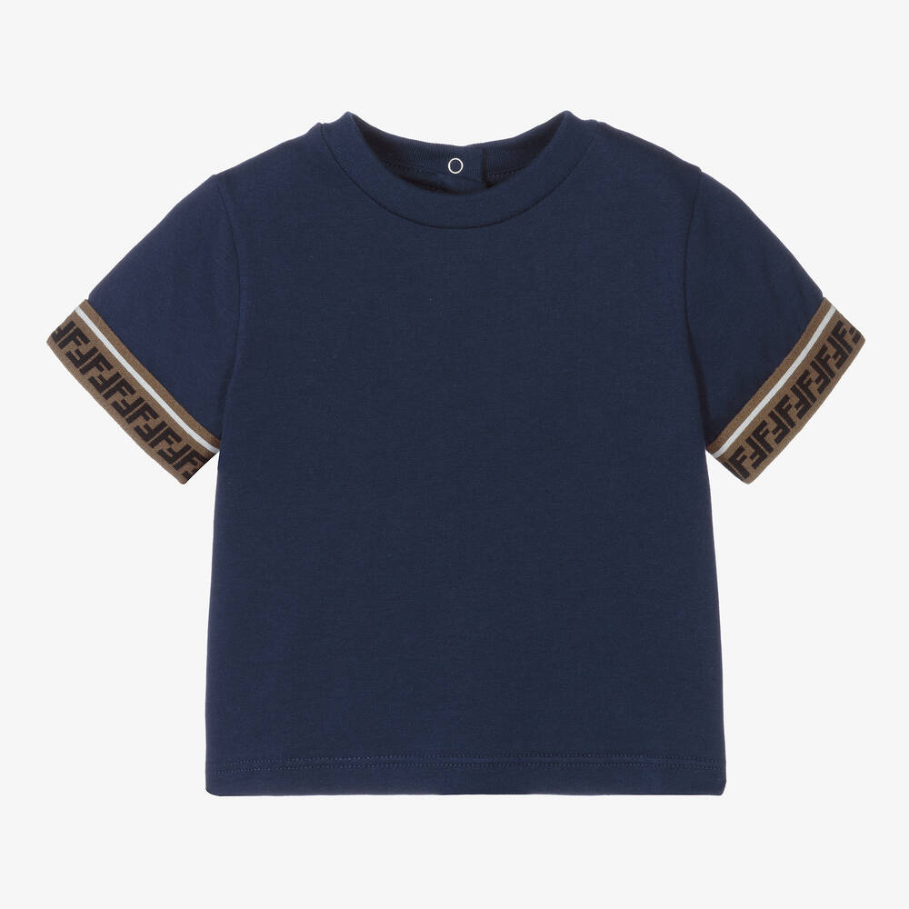 Fendi t shirt navy cheap