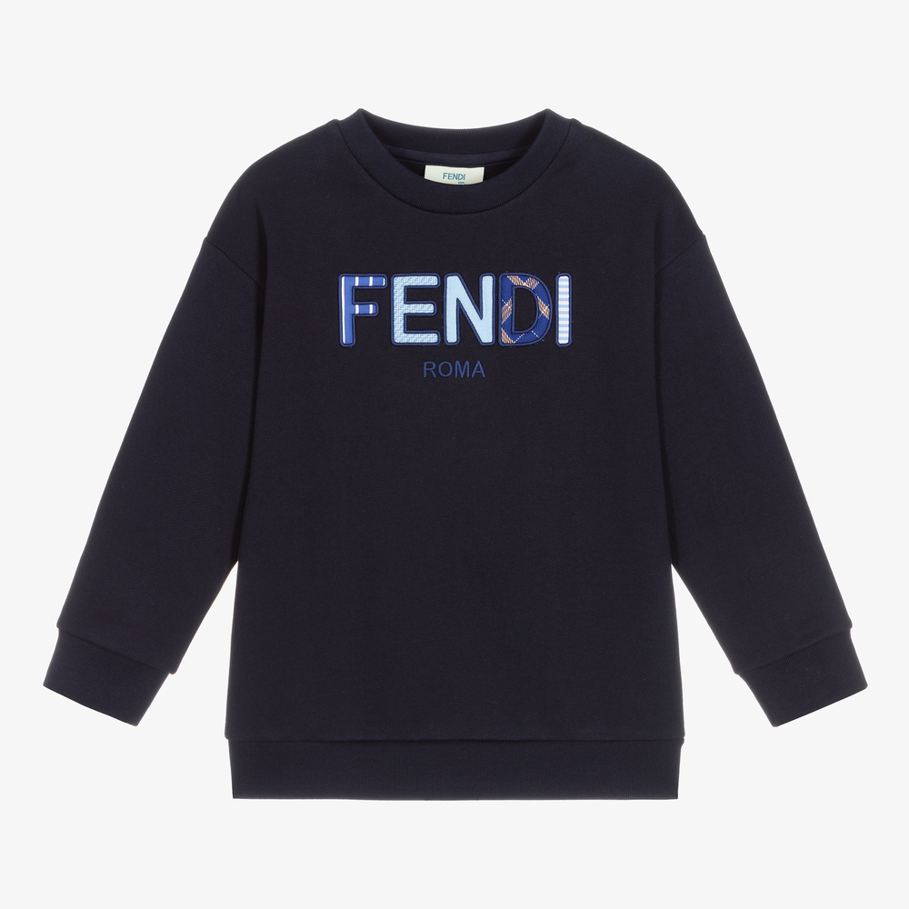 Fendi - Navyblaues Sweatshirt | Childrensalon