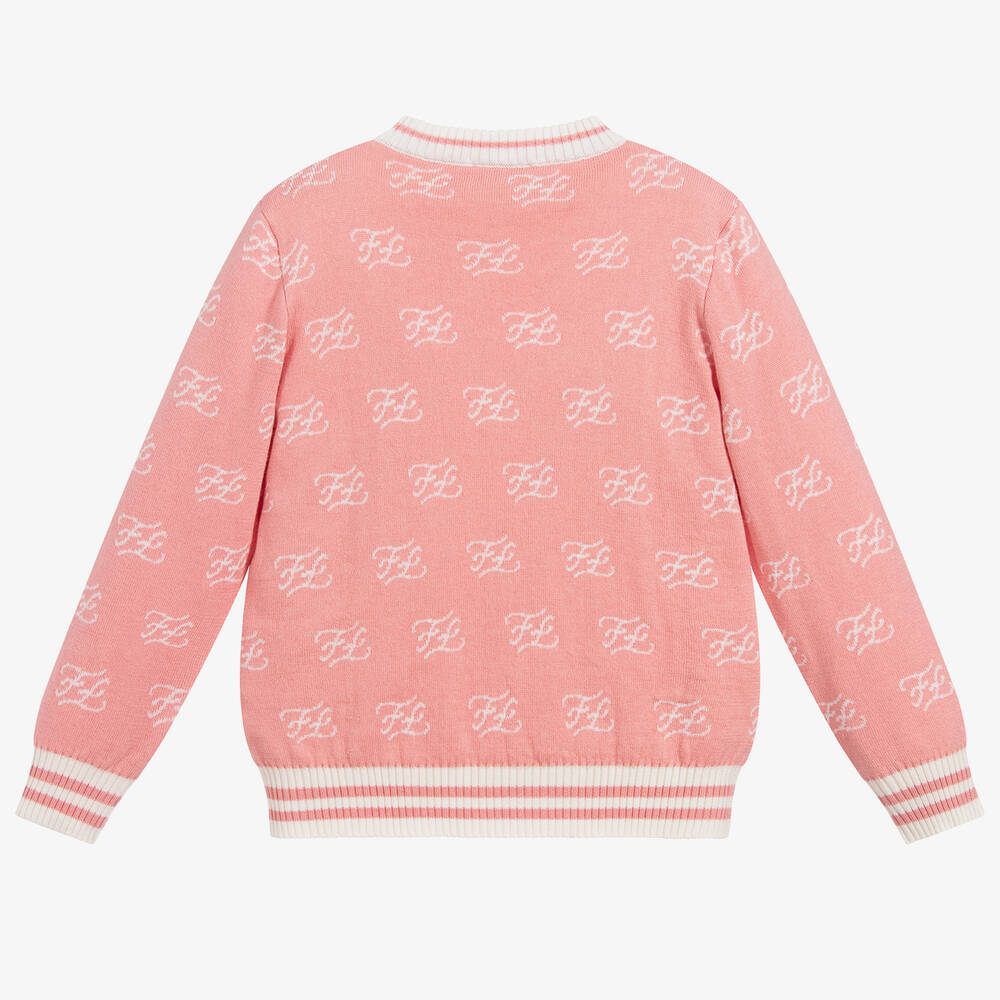 Fendi Pink Cotton Cashmere Sweater