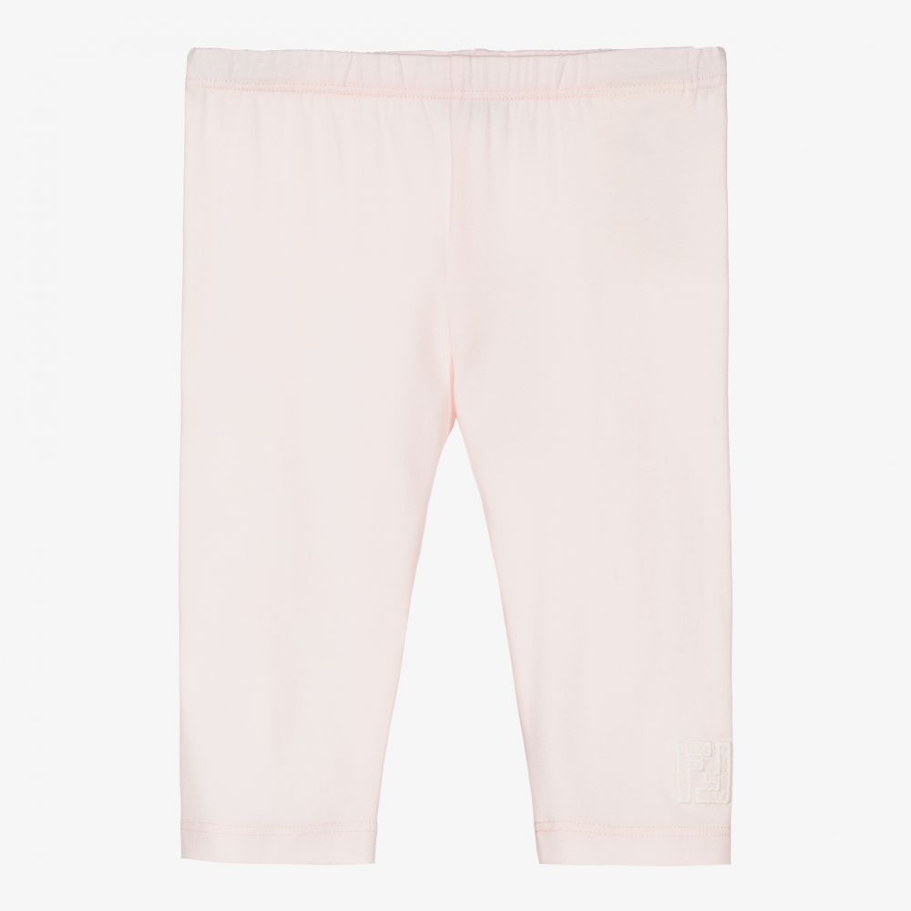 Fendi - Rosa Baumwoll-Leggings für Babys | Childrensalon