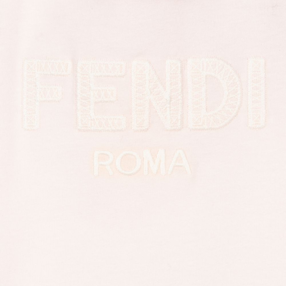 Fendi-Розовая хлопковая футболка для малышей | Childrensalon Outlet