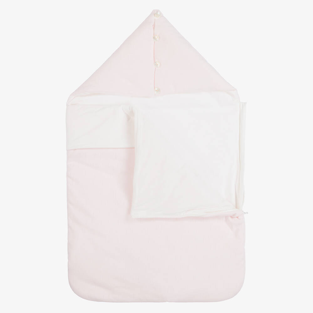 Fendi-Pink Padded Baby Nest (77cm) | Childrensalon Outlet
