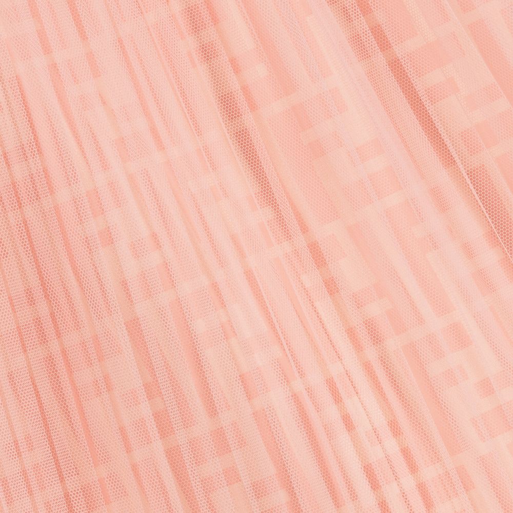 Fendi-Pink Pleated Tulle Dress | Childrensalon Outlet