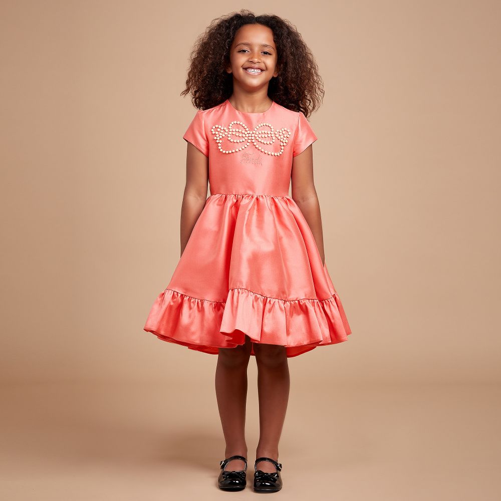 Fendi - Pink Silk Blend Dress | Childrensalon Outlet