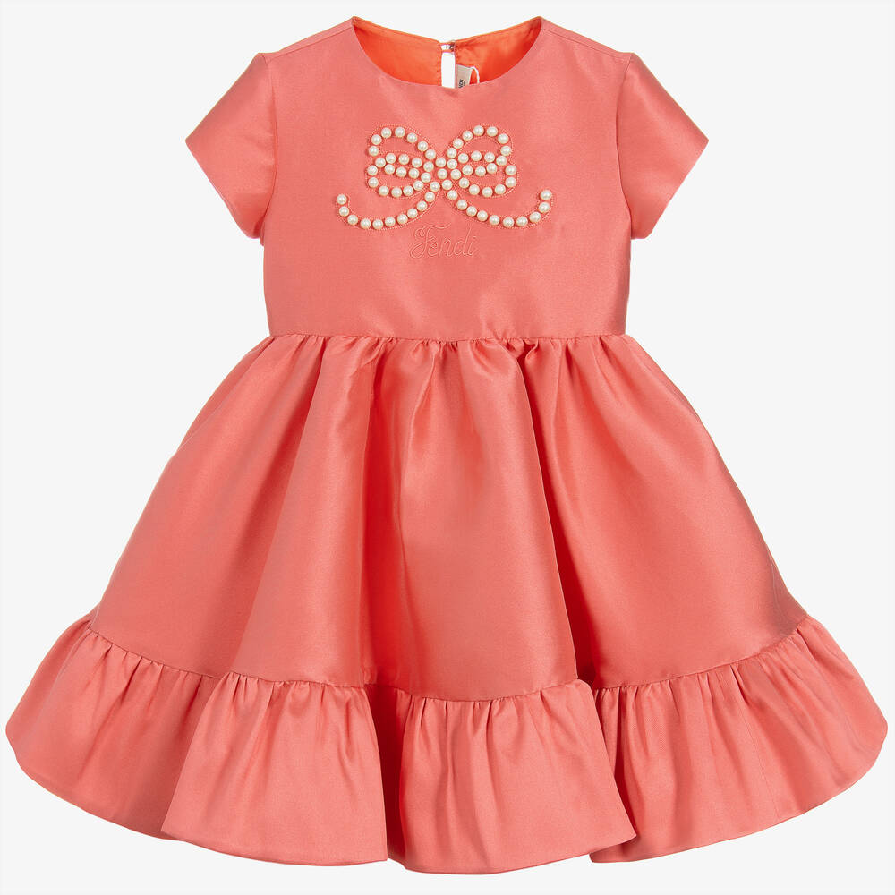 Fendi - Pink Silk Blend Dress | Childrensalon