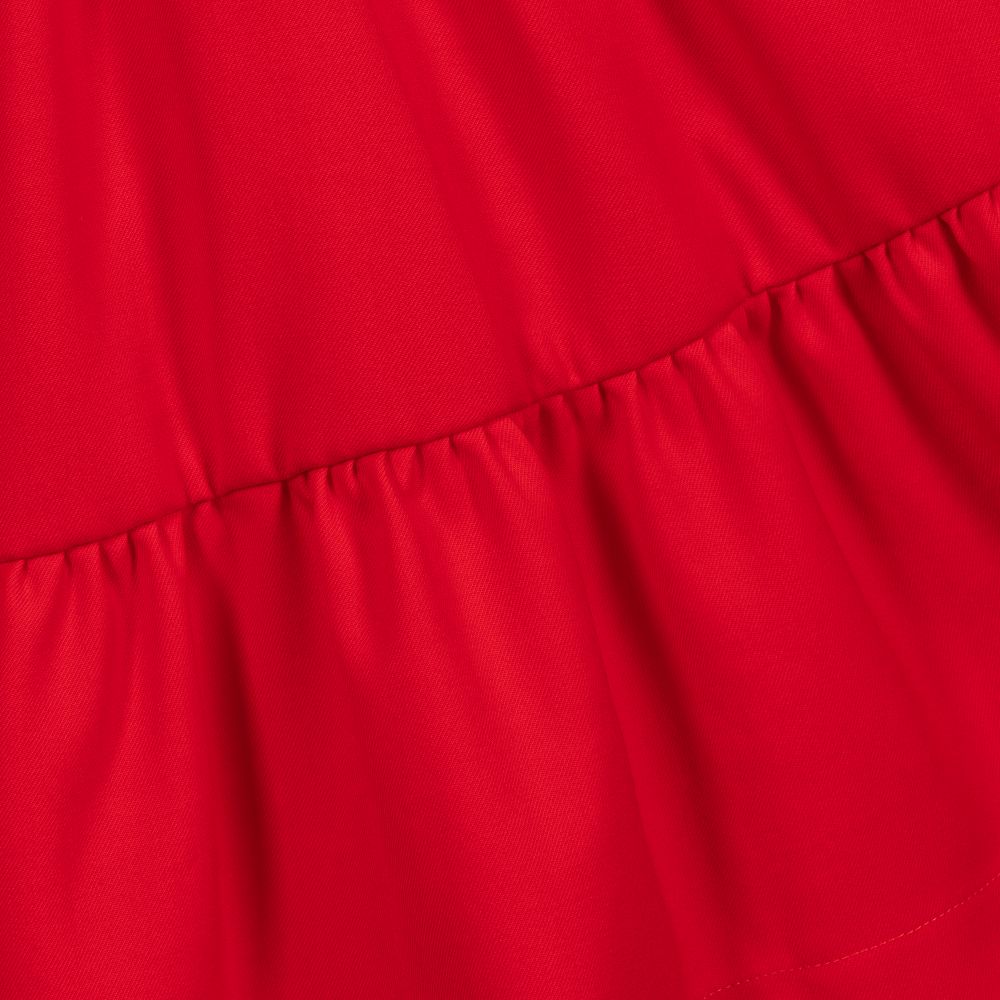 Fendi Red Wool FF Logo Dress
