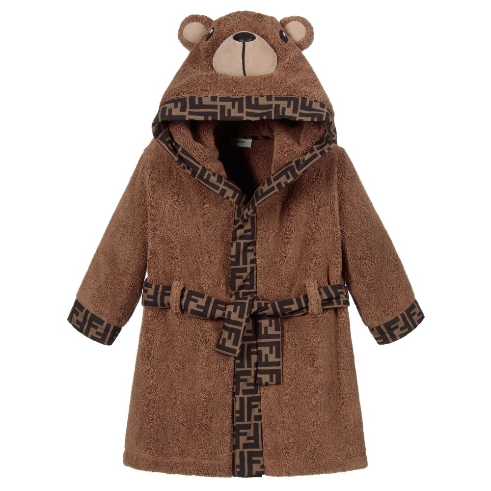 Fendi - Teddy Bear Hooded Bathrobe | Childrensalon