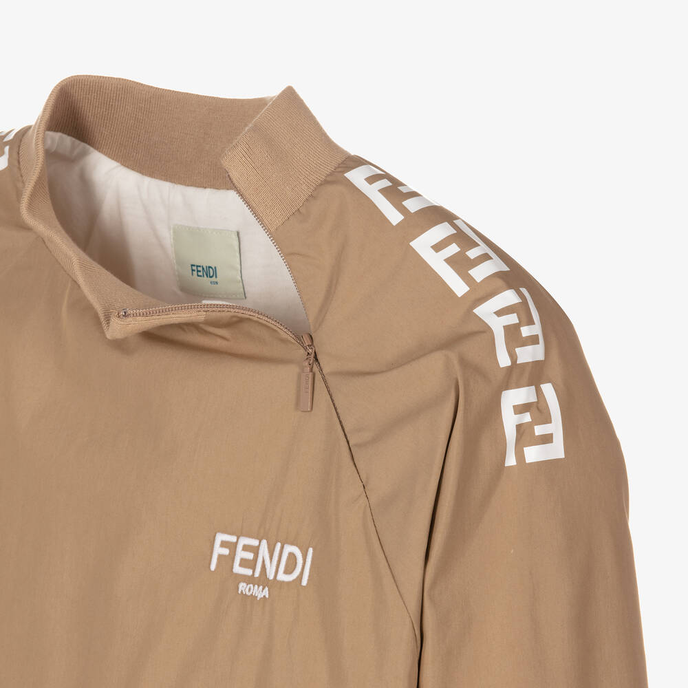 Fendi-Бежевый свитшот для подростков | Childrensalon Outlet