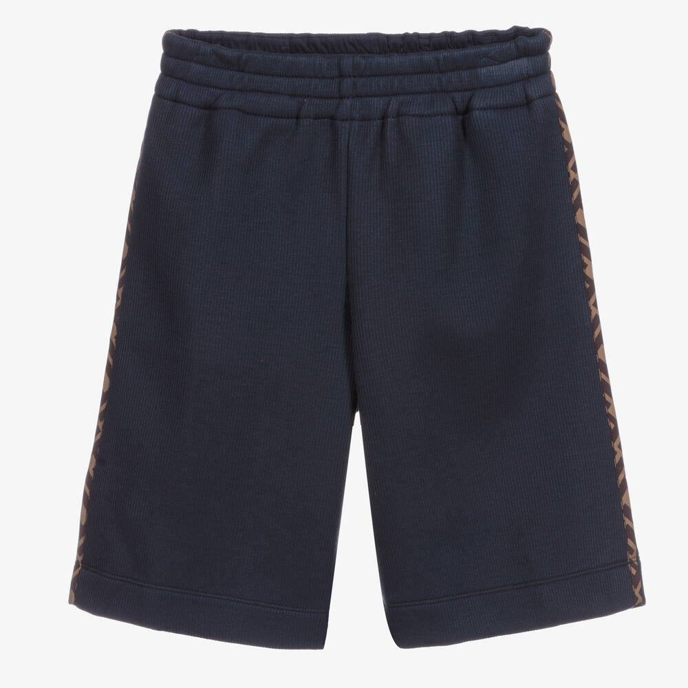 Fendi - Teen Blue FF Logo Shorts | Childrensalon