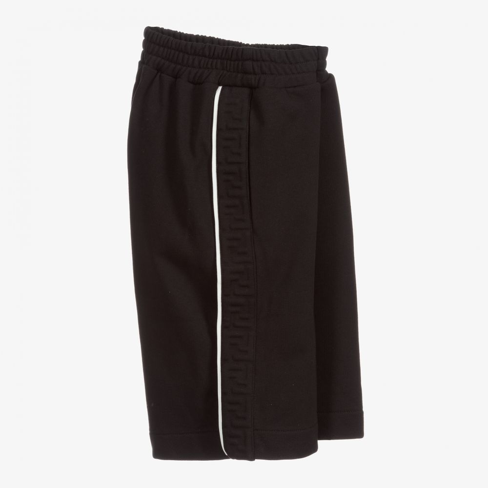 فندي-شورت تينز ولادي قطن لون أسود | Childrensalon Outlet