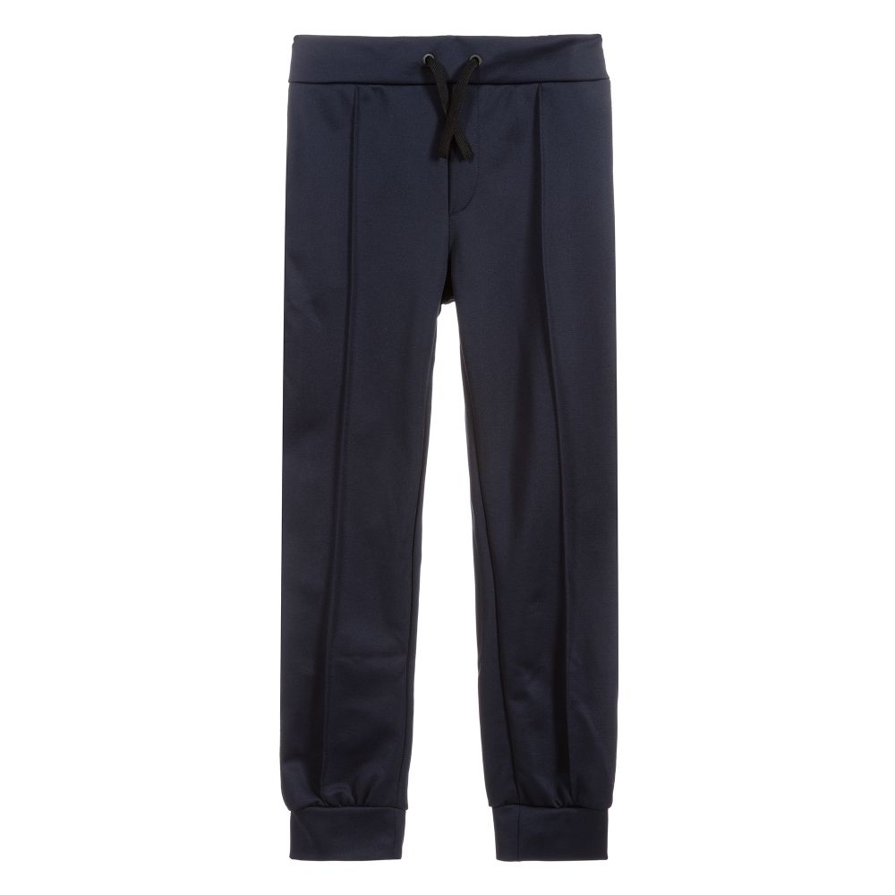 Fendi - Teen Boys Blue Logo Joggers  | Childrensalon