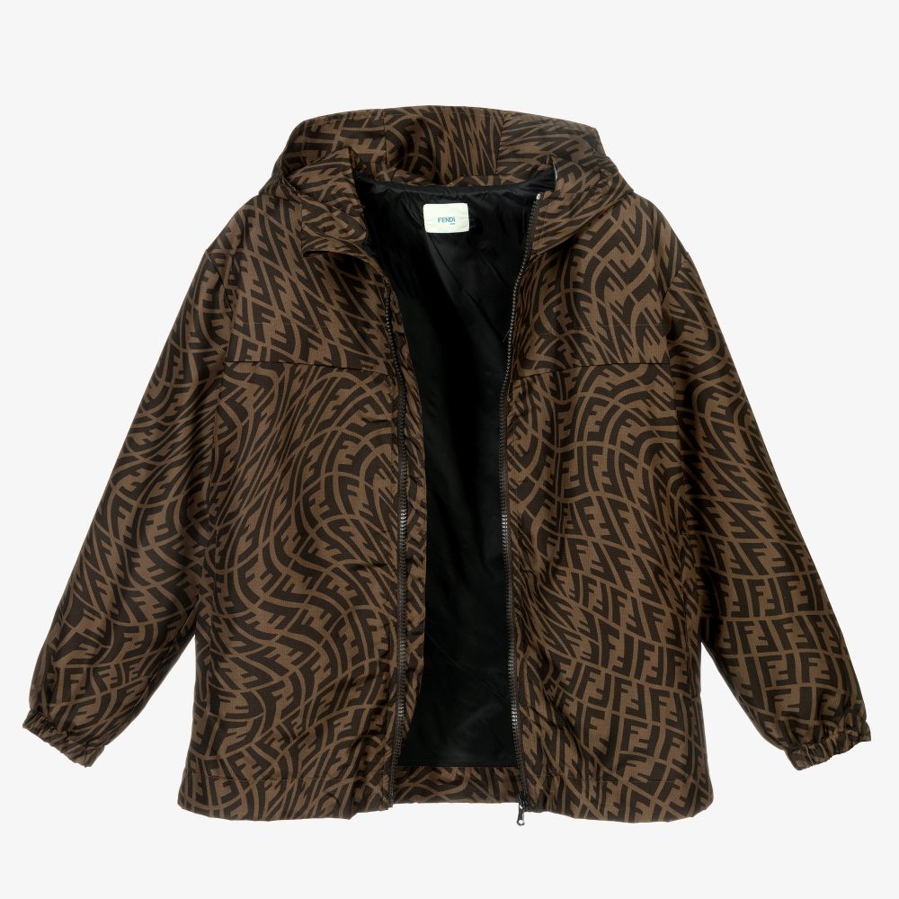 Fendi-Teen FF Logo Back Pack Jacket | Childrensalon Outlet