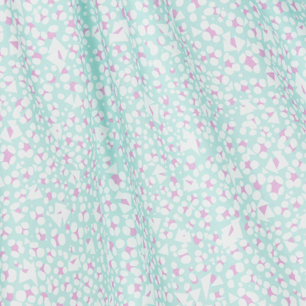 Fendi-Teen Girls Aqua Blue Cotton Dress | Childrensalon Outlet