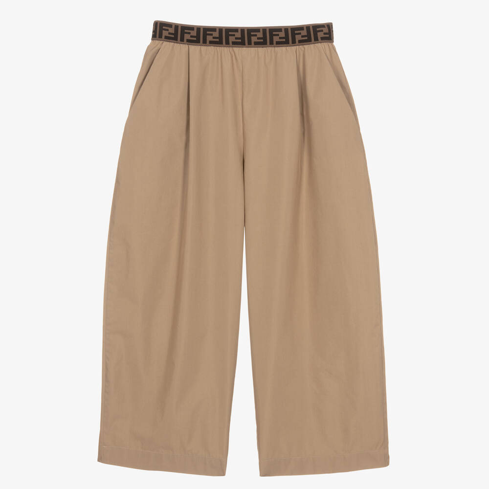 Pantalon fendu beige new arrivals