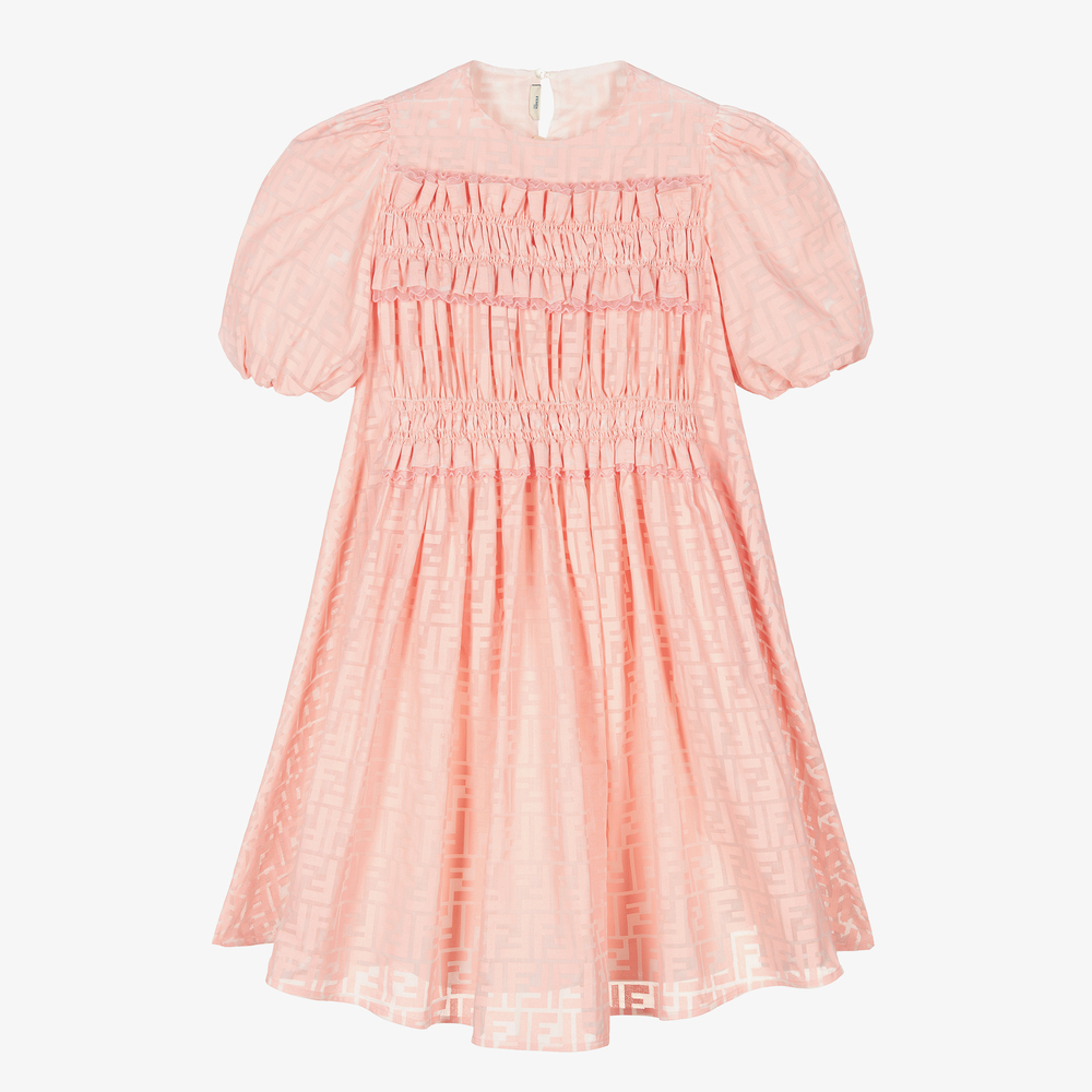Fendi-Teen Girls Pink FF Dress | Childrensalon Outlet