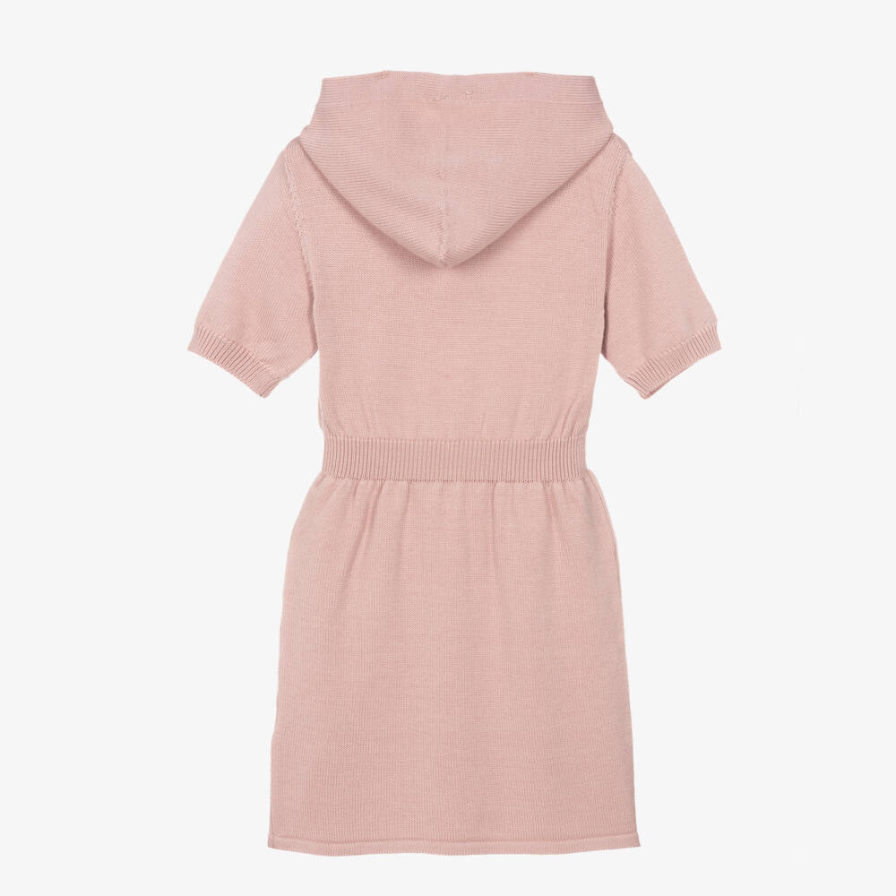 Fendi-Платье-свитер из шерсти для девочек в пыльно-розовом цвете | Childrensalon Outlet