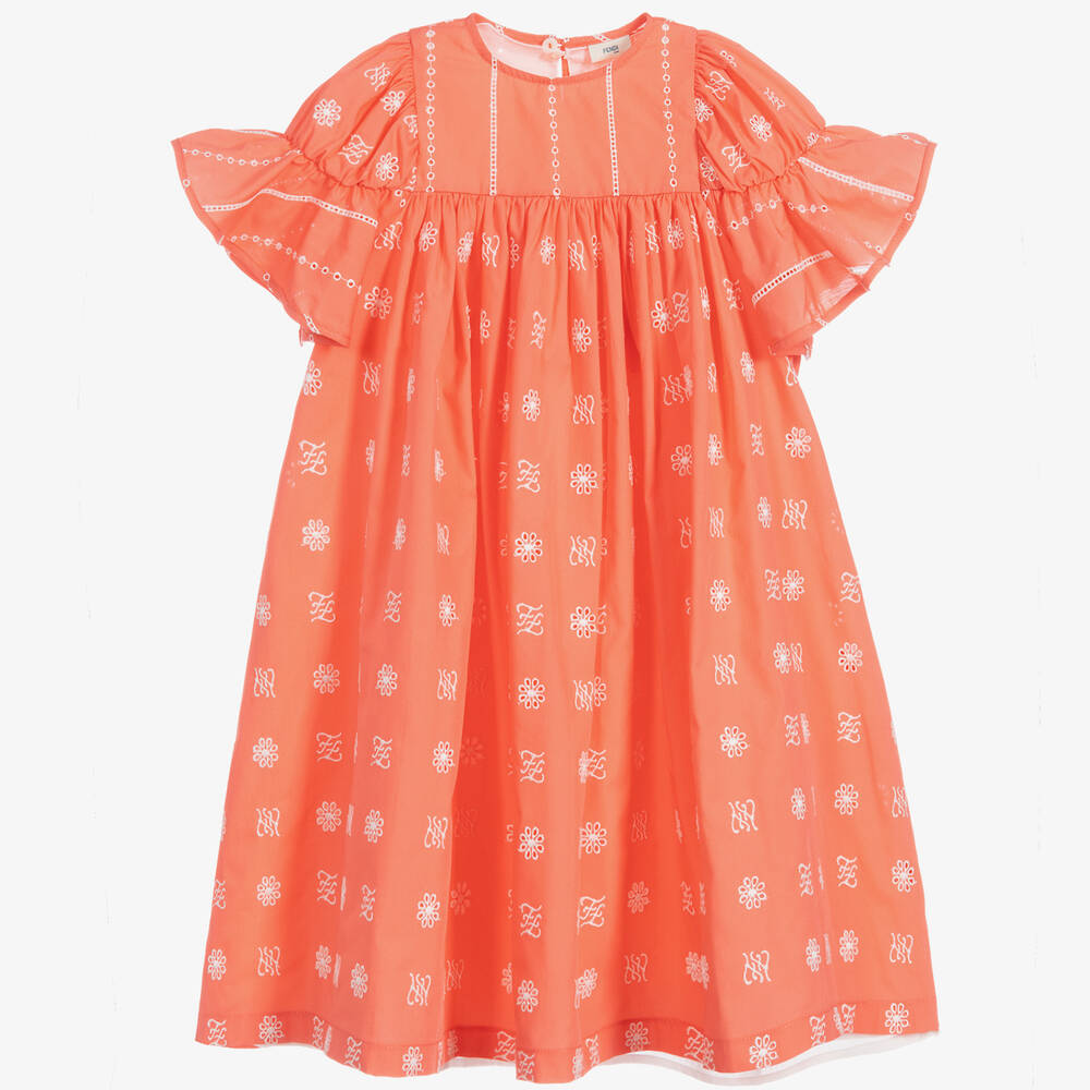 Fendi-Teen Girls Pink Logo Dress | Childrensalon Outlet