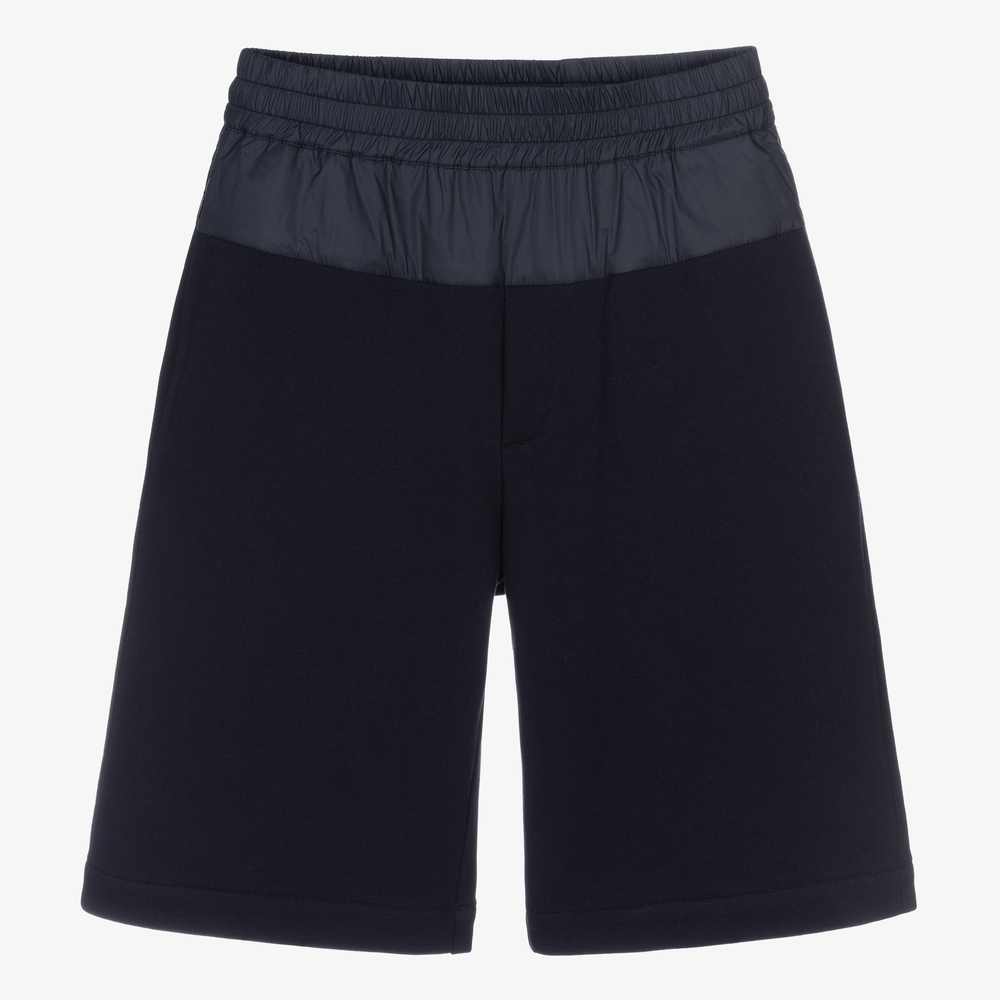 Fendi - Short bleu marine en jersey Ado | Childrensalon