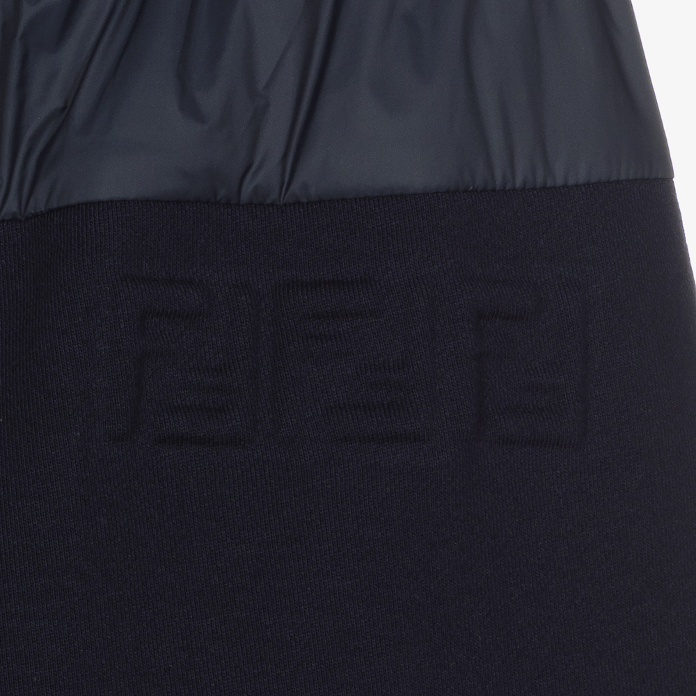 Fendi-شورت تينز ولادي قطن لون كحلي | Childrensalon Outlet