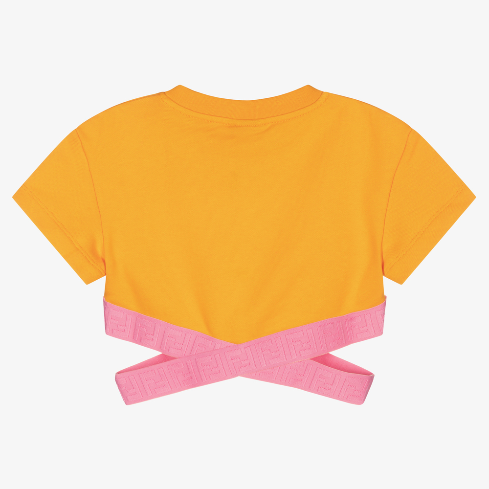 Orange fendi shirt sales