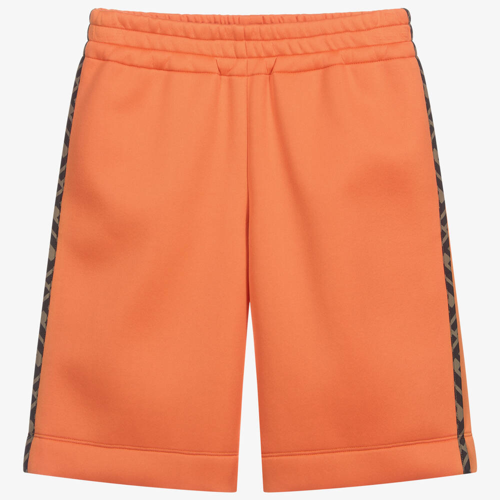 Fendi - Оранжевые шорты с принтом FF для подростков | Childrensalon