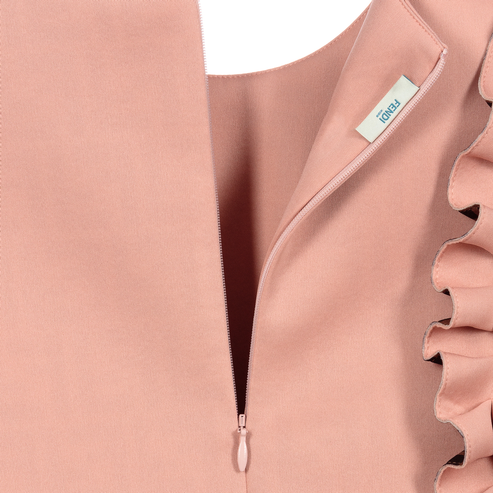 فندي-سويتشيرت نيوبرين لون زهري وبنّي | Childrensalon Outlet